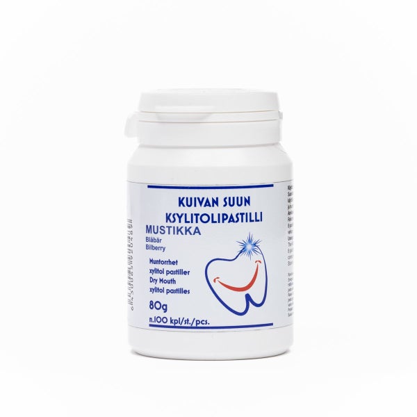 Bilberry &ndash; Moisturising Full Xylitol Lozenges 80 g