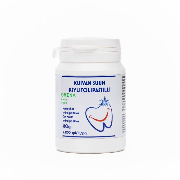 Apple &ndash; Mouth-moistening full-xylitol pastilles, 100 pcs