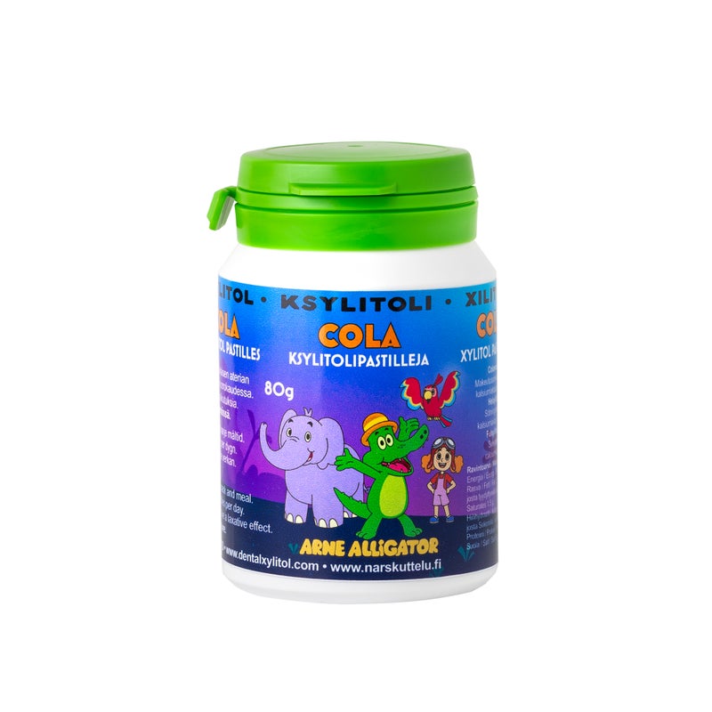 Arnie Alligator Cola Xylitol Pastilles 80 g