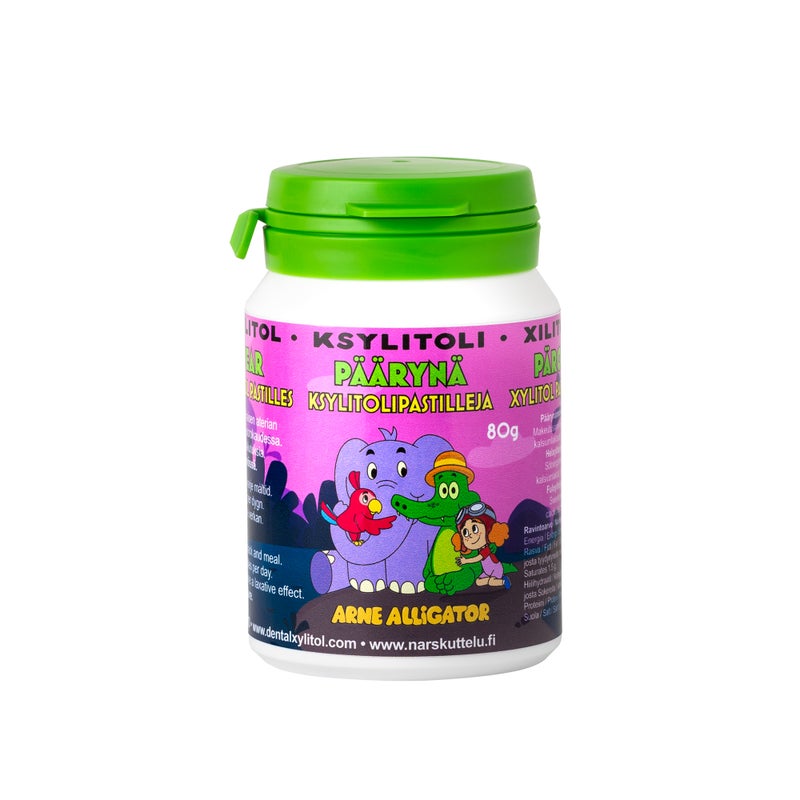 Arnie Alligator Pear Xylitol Pastilles 80 g